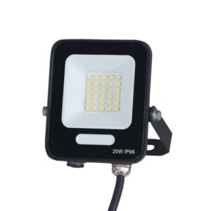 ΠΡΟΒΟΛΕΑΣ LED SMD 20W ΜΑΥΡΟΣ IP66 4000K PLUS 147-69004