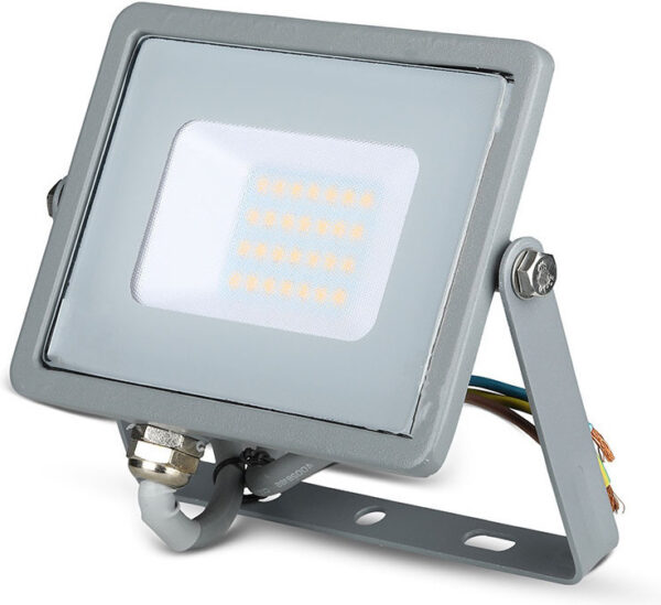 Προβολέας LED SAMSUNG 20W ψυχρό λευκό 6400K Γκρί VT-20 447 V-TAC