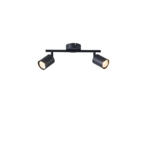 ΣΠΟΤ ΜΕΤΑΛΛΙΚΟ ΔΙΦΩΤΟ 2XGU10 Max 7W 300X80X155mm ΜΑΥΡΟ ARTE ILLUMINA OLYMP  145-25221