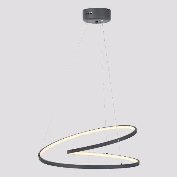 ΦΩΤΙΣΤΙΚΟ ΚΡΕΜΑΣΤΟ ΑΛΟΥΜΙΝΙΟ LED 40W 2550Lm 4000Κ Φ550mm ΜΑΥΡΟ ARTE ILLUMINA MERCURY 144-15020
