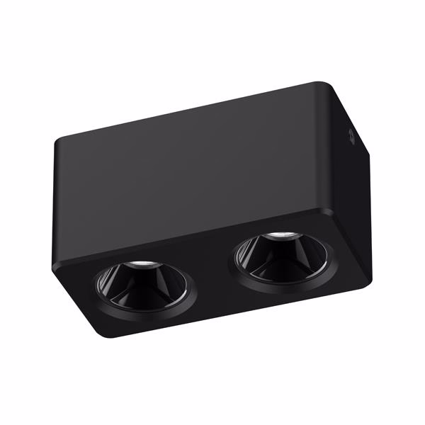 ΣΠΟΤ ΕΞΩΤΕΡΙΚΑ ΑΛΟΥΜΙΝΙΟΥ 2x7W 3CCT 75X150X79 ΜΑΥΡΟ 147-52660