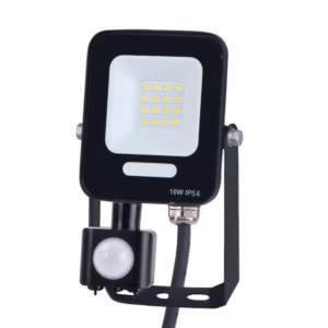 ΠΡΟΒΟΛΕΑΣ LED 10W SMD ΜΕ ΠΕΡΙΣΤΡΕΦΟΜΕΝΟ ΑΝΙΧΝΕΥΤΗ ΚΙΝΗΣΗΣ ΜΑΥΡΟΣ IP54 6500K PLUS  147-69060